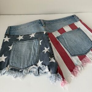 Mossimo American Flag Denim Short - Size 8